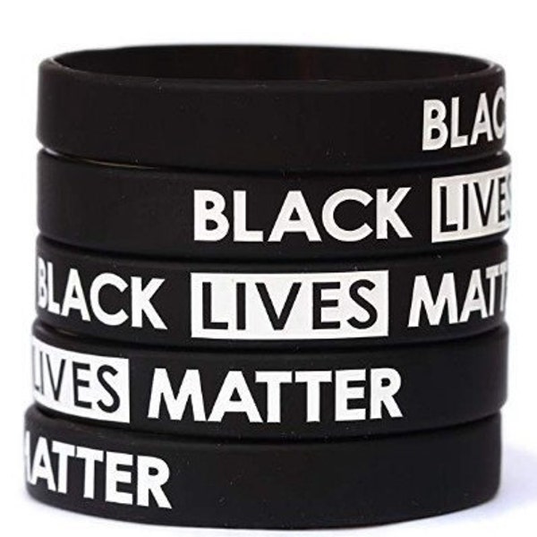 Black Lives Matter Silicone Bracelet