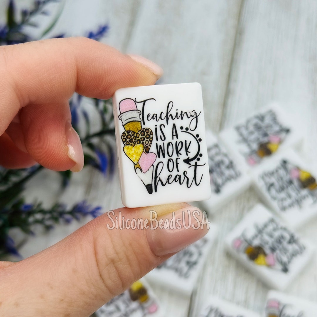 Best Teacher Beads Back to School School Bus Pencil Etsy