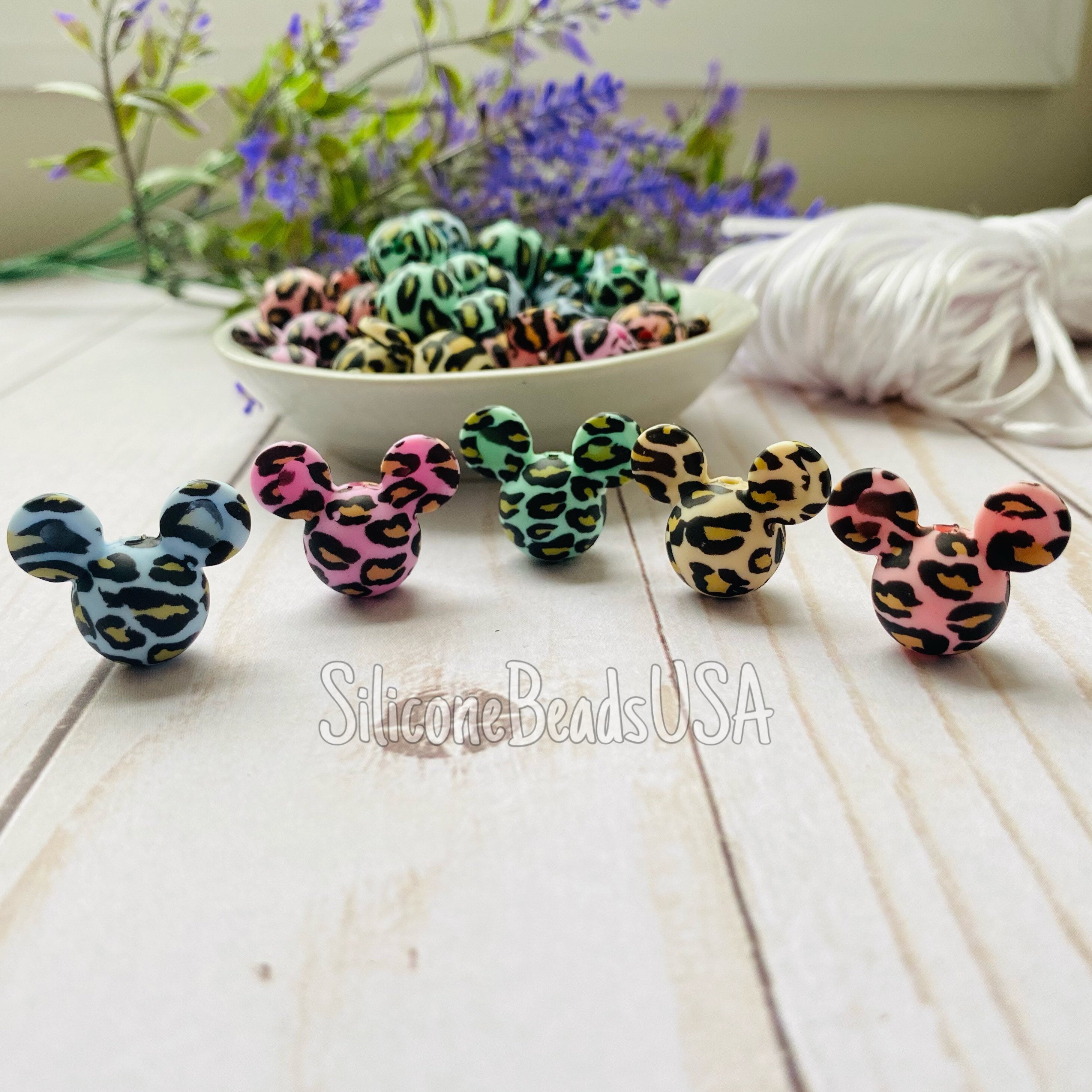 20pcs Black Mickey Silicone Focal Beads Wholesale - Chieeon - Wholesale  Toys For Resale