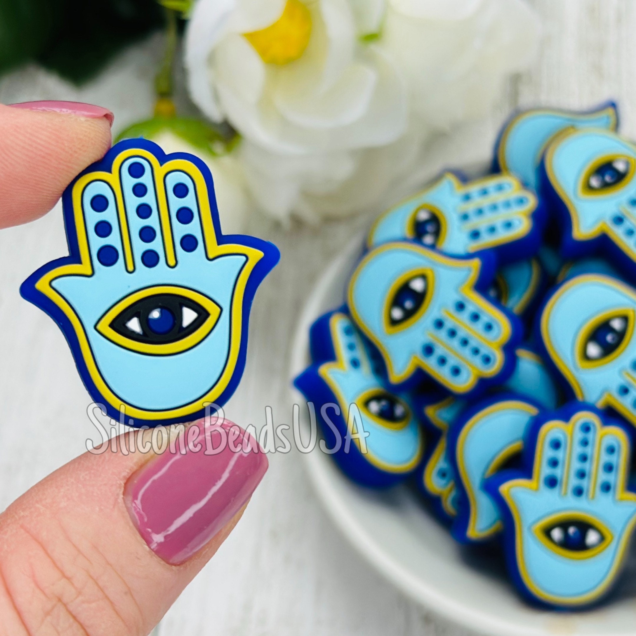 Hamsa Hand with Evil Eye Talisman (23cm) - Hello Indigo Halo