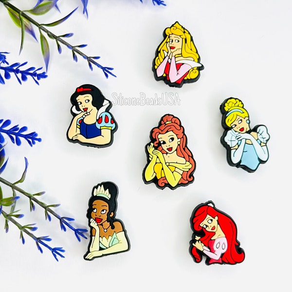 NOUVELLE perle de princesse • perles de personnages de dessins animés • perles focales en PVC • perles pour bracelet porte-clés stylo tour de cou • couronne • royaume • prince