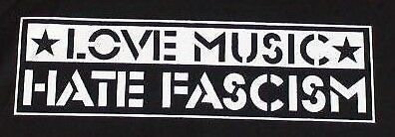 LOVE MUSIC Hate FASCISM big back patch punk antifascist Etsy