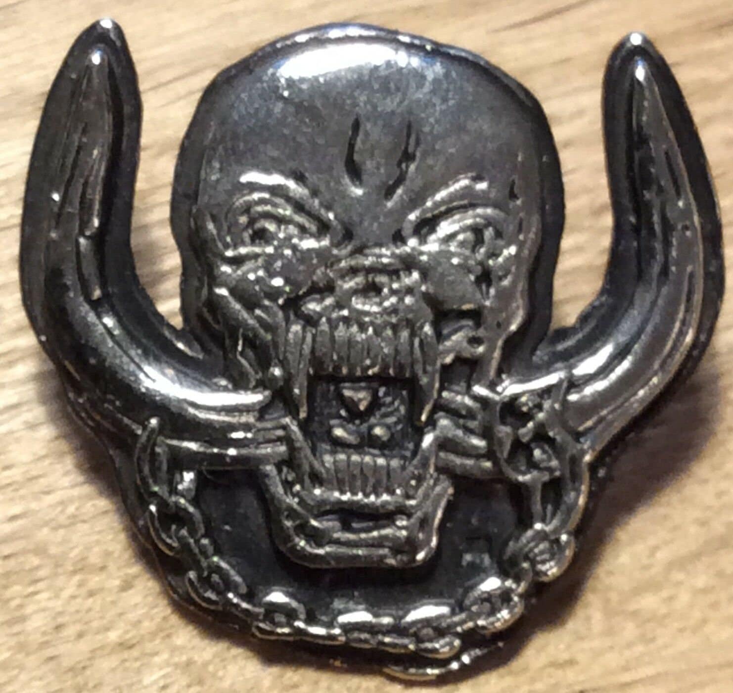 MOTORHEAD SKULL BIG Metal Pin Badge punk metal rock n roll | Etsy