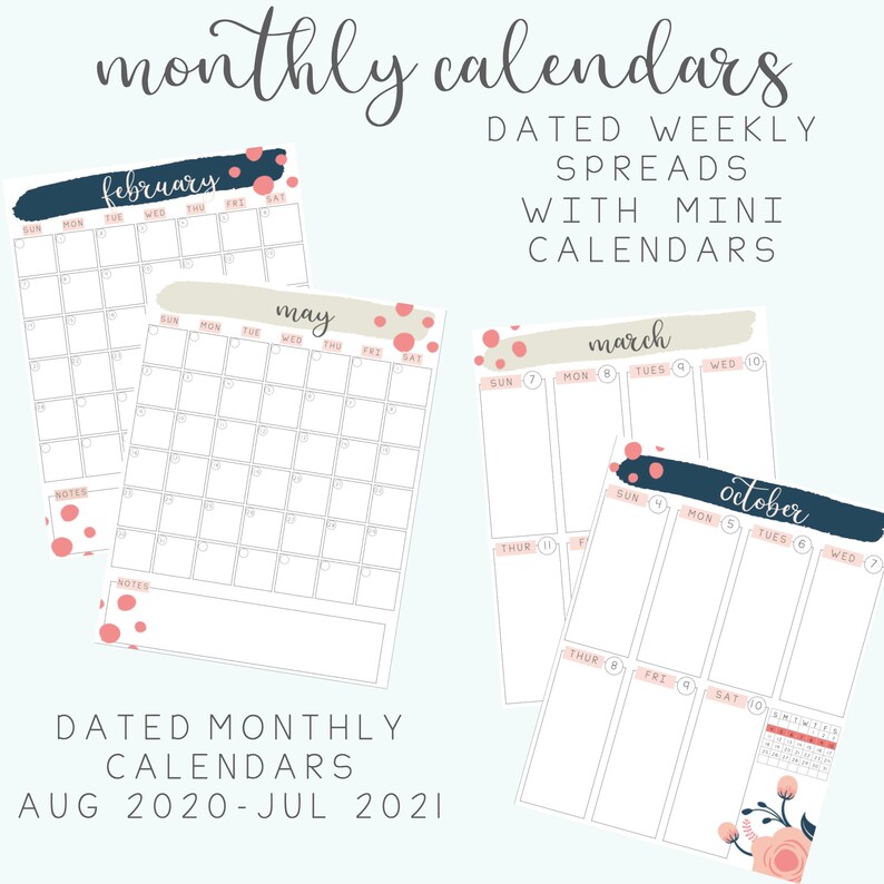 BUNDLE 2020-2021 & UNDATED printable homeschool planner | Etsy