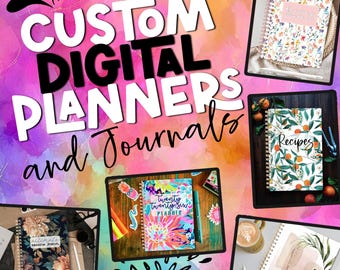 CUSTOM digital planner - digital reading journal - made to order - create your own planner