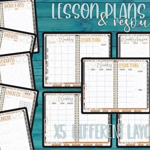 Leopard Print Homeschool Digital Planner, Undated, Goodnotes Planner ...