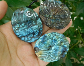 Labradorite carve butterfly. animal pendant. gemstone animal. handcrafted butterfly. shining butterfly. carving butterfly, gift for her