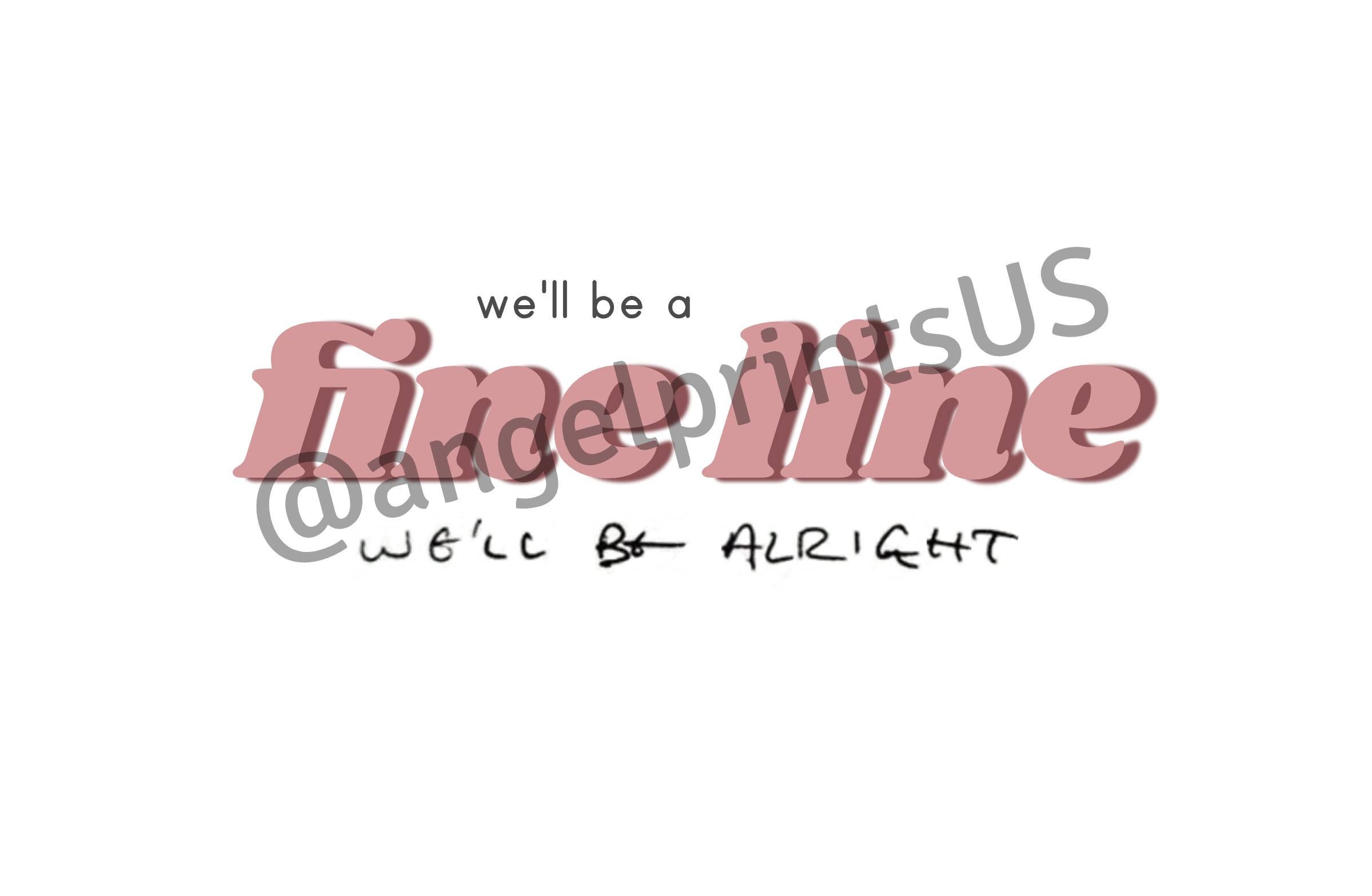 Harry Styles Fine Line Song Lyrics Handwriting Digital Etsy