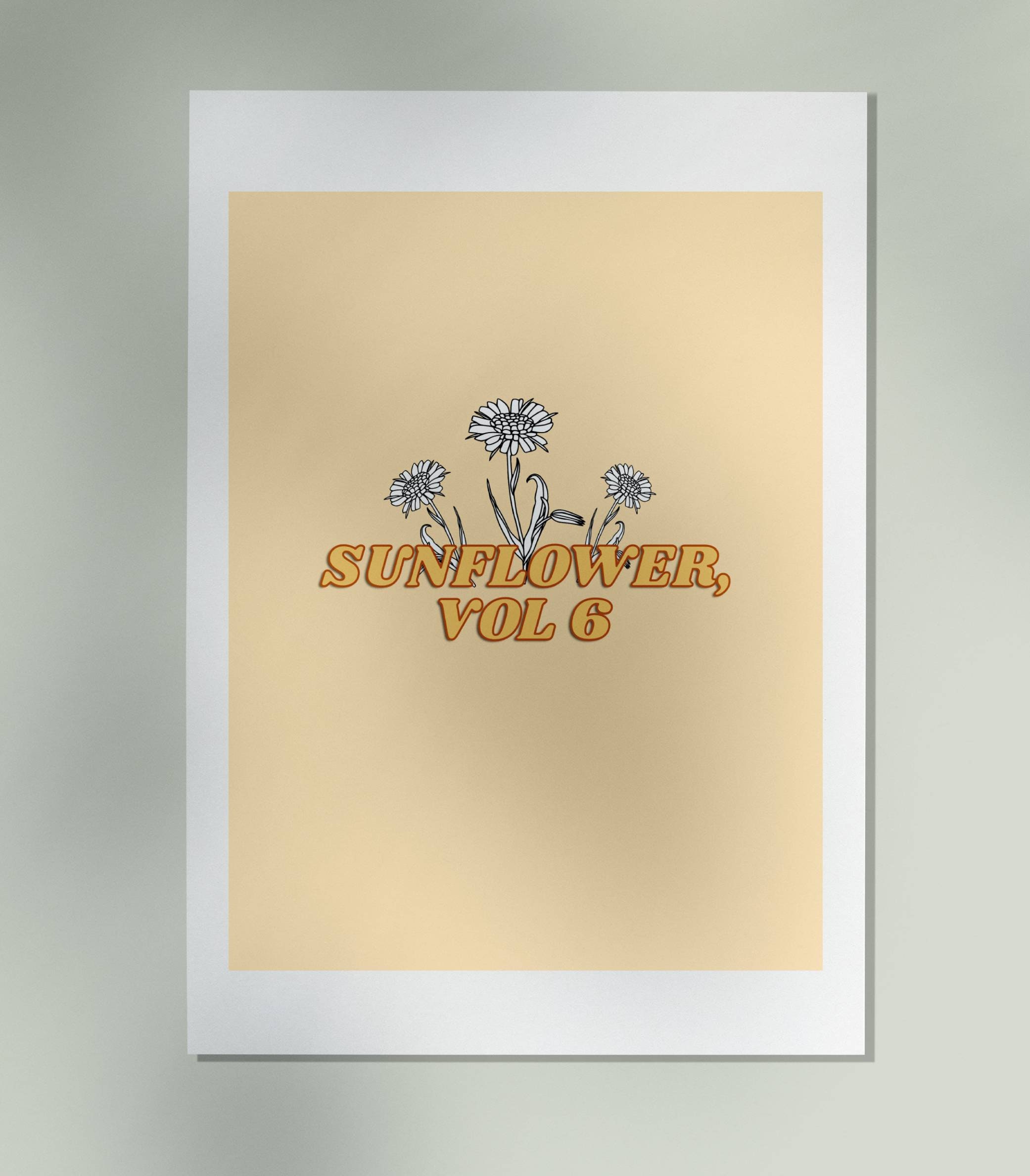 Harry Styles Sunflower Vol. 6 Song Lyrics Digital Download Etsy