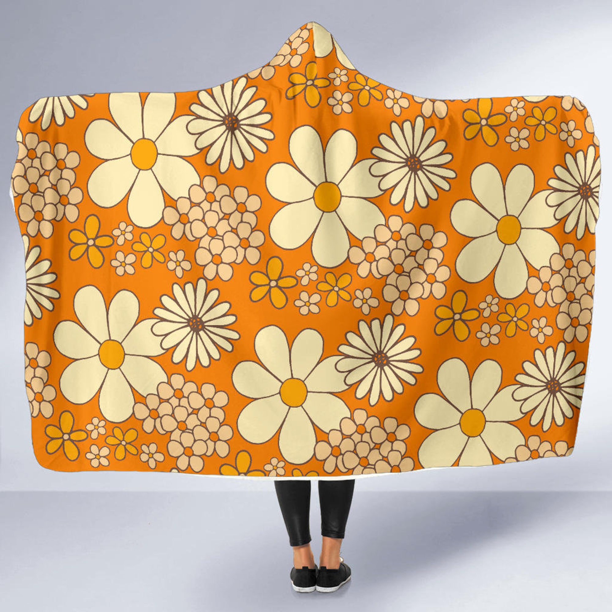 Discover Groovy Daisy-Hooded Blanket