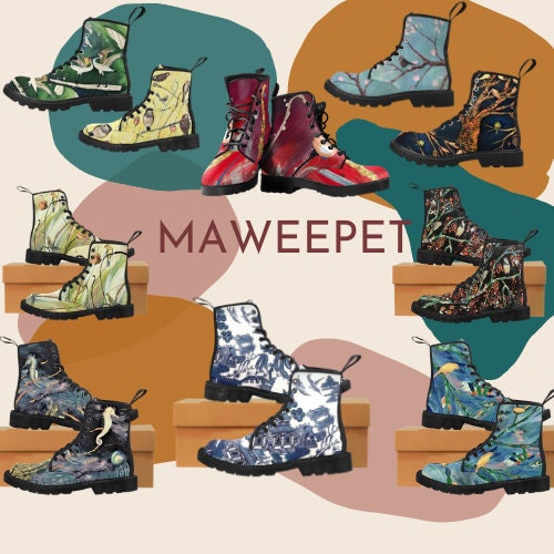 Crow Ravens Expendable- Mens -Doc shops Style, Festival, Combat, Vintage Hippie Lace up Boots