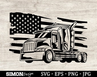Download Truck Flag Svg Etsy