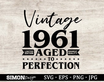 Download Vintage 1961 Svg Etsy