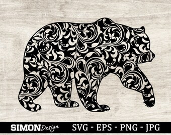 Free Free Mandala Bear Svg 841 SVG PNG EPS DXF File