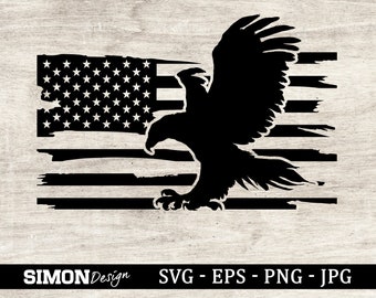Download Usa Flag Eagle Svg Etsy