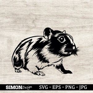 hamster svg, Cool Hamster Svg, Hamster Clipart, Hamster Cut Files, Pet Svg, hamster silhouette, Guinea Pig, Hamster Logo svg