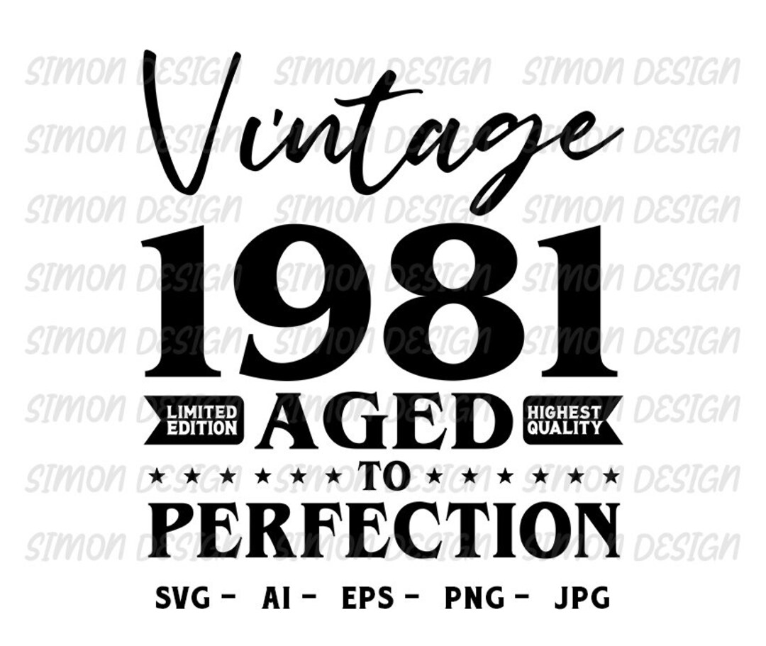 Vintage 1983 'Aged To Perfection' 42nd Birthday Shirt - Funny Gift For Men Or Women Turning 42 - View #6