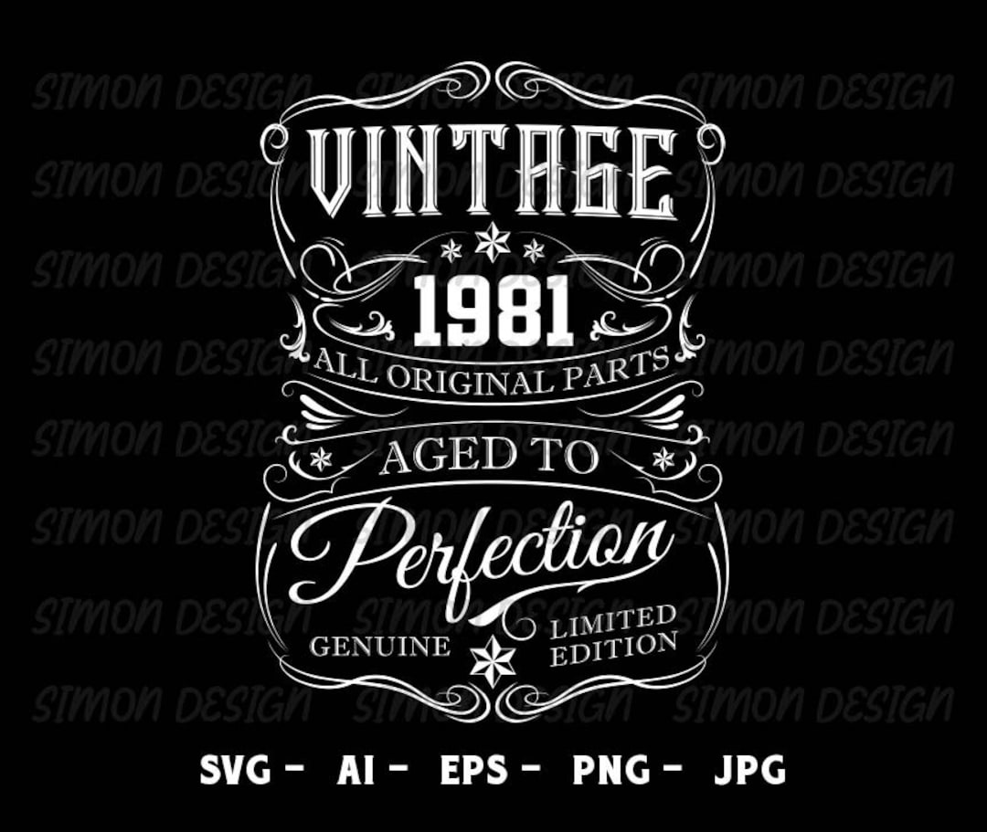 Vintage 1983 'Aged To Perfection' 42nd Birthday Shirt - Funny Gift For Men Or Women Turning 42 - View #5