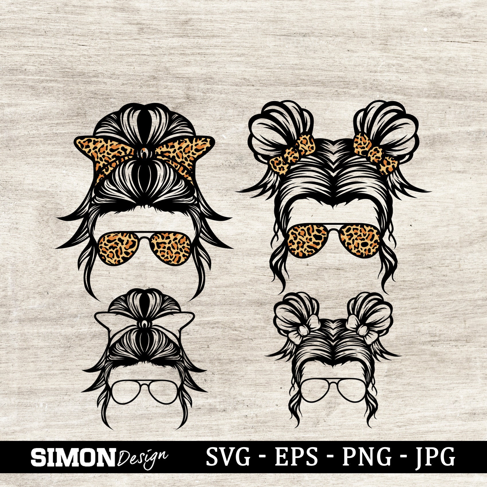 Free Free 140 Messy Bun Camping Life Svg SVG PNG EPS DXF File