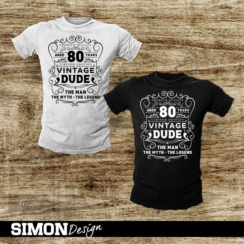 Download Vintage dude svg 80th birthday svg Cricut Files Svg Png | Etsy