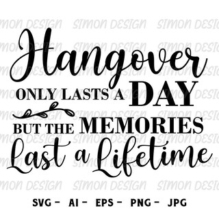 Targa In Legno Second Ave – Hangovers Last For A Day, 20x10 Cm, Con Corda Di Iuta, Idea Regalo Divertente