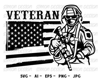 soldier svg, veteran svg, Military Svg, US Veteran Svg , Veteran Dad svg, Veteran grandfather svg, Patriotic Svg, Distressed US Flag Svg