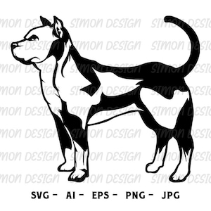 American Pit Bull, Pitbull Svg, american bully svg, Glowforge, Woof, pet svg, Cricut Files, Svg, Png, Eps and Jpg