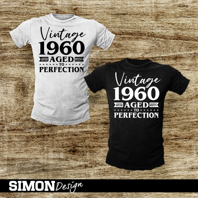 Download 61st Birthday Svg Vintage 1960 Svg Aged to perfection | Etsy