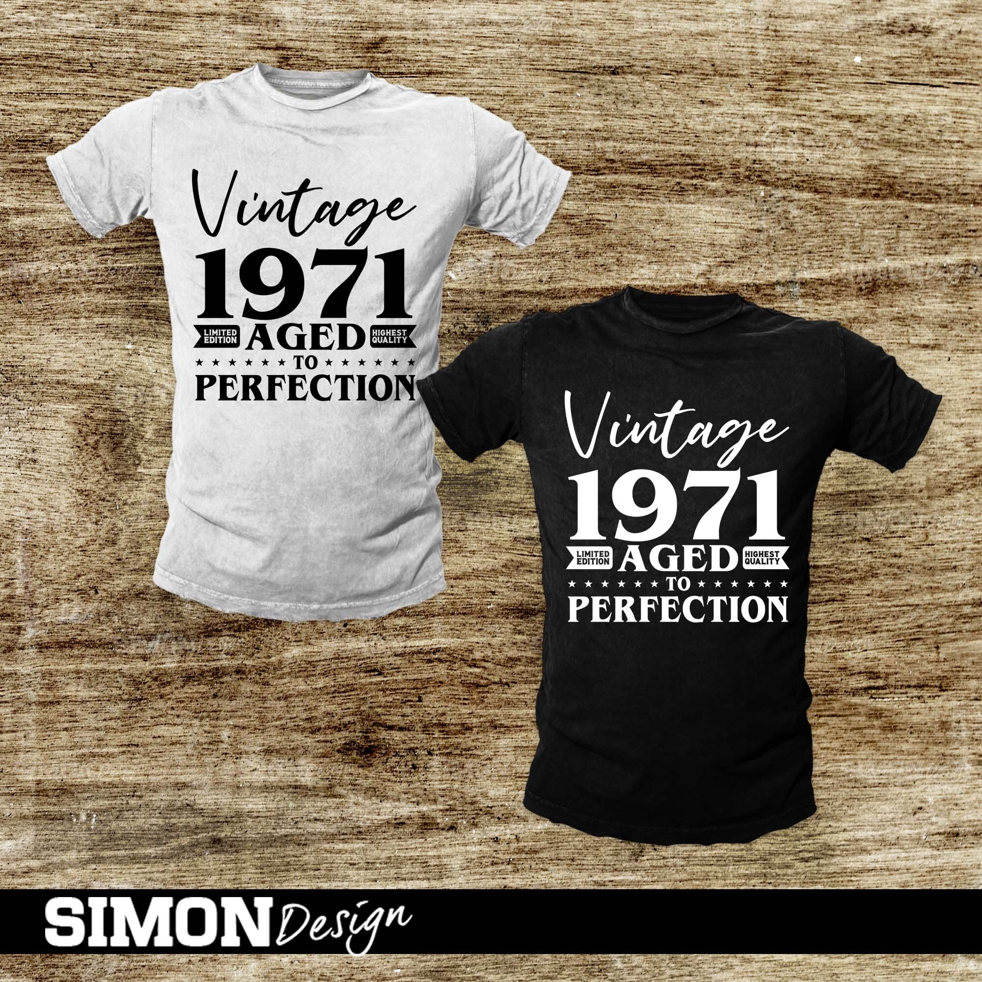 Download 50th Birthday Svg Vintage 1971 Svg Aged to perfection | Etsy
