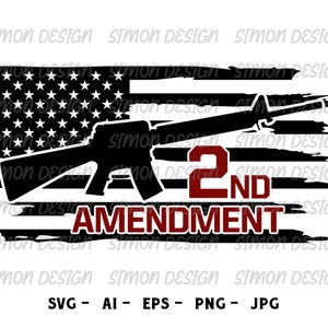 2. Änderungsartikel SVG | US Armee Wappen | Unabhängigkeitstag geschnitten Datei | US Flagge svg | USA Flagge svg | Cricut Silhouette Clip Art Vektor Digital Png Eps Ai