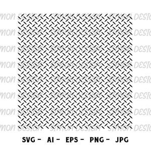 May include: Black and white diamond plate pattern. This seamless pattern is great for creating backgrounds, textures, and designs.