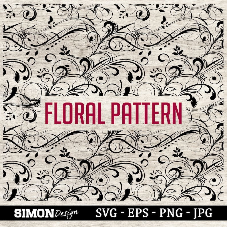 Download Transparent Background Cut File Instant Download Svg Jpg Png Seamless Floral Pattern Eps Digital Prints Prints Safarni Org