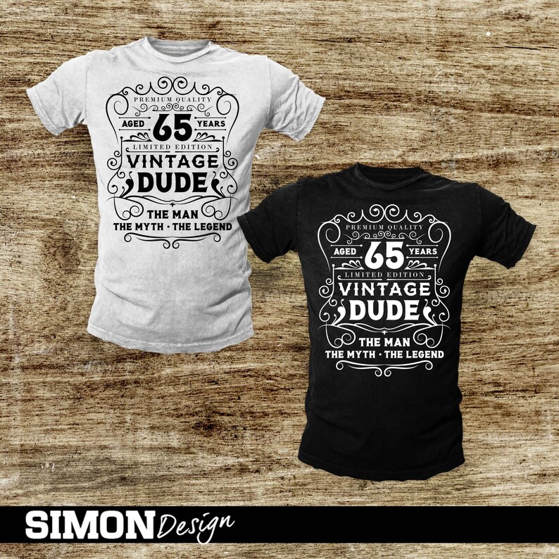 Download Vintage dude svg 65th birthday svg Cricut Files Svg Png | Etsy