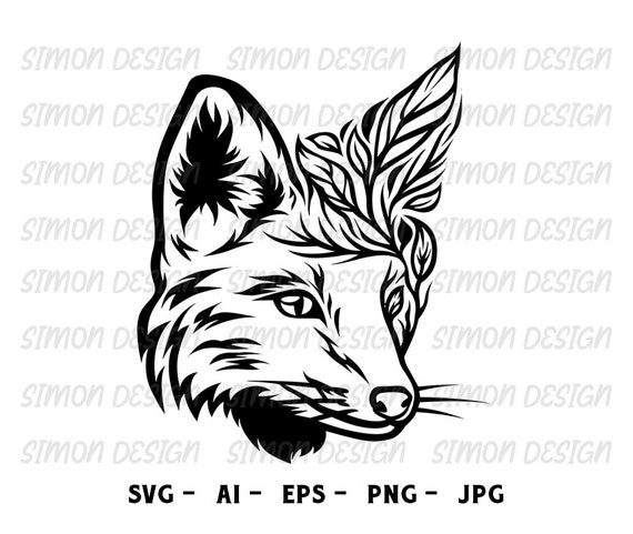 Fox Svg, Fox Clipart, Fox Vector, Fox Logo, Fox Silhouette