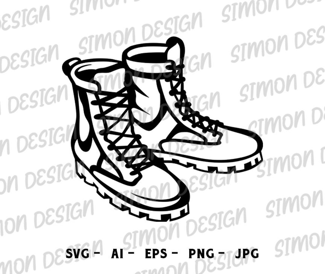 Combat Boot Svg | Combat Boots Cutfile | Combat Boots Clipart | Navy ...