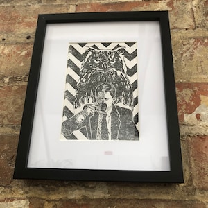 The Owls Are Not What They Seem: Twin Peaks image of Owl and Agent Cooper from David Lynch’s Twin Peaks