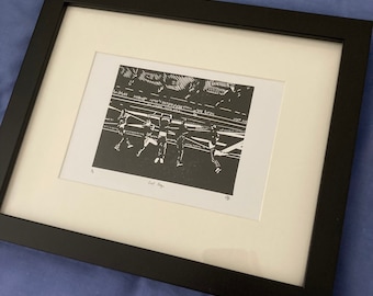 Lámina de Los Niños Perdidos: Arte cinematográfico de vampiros de los 80 hecho a mano (A5)