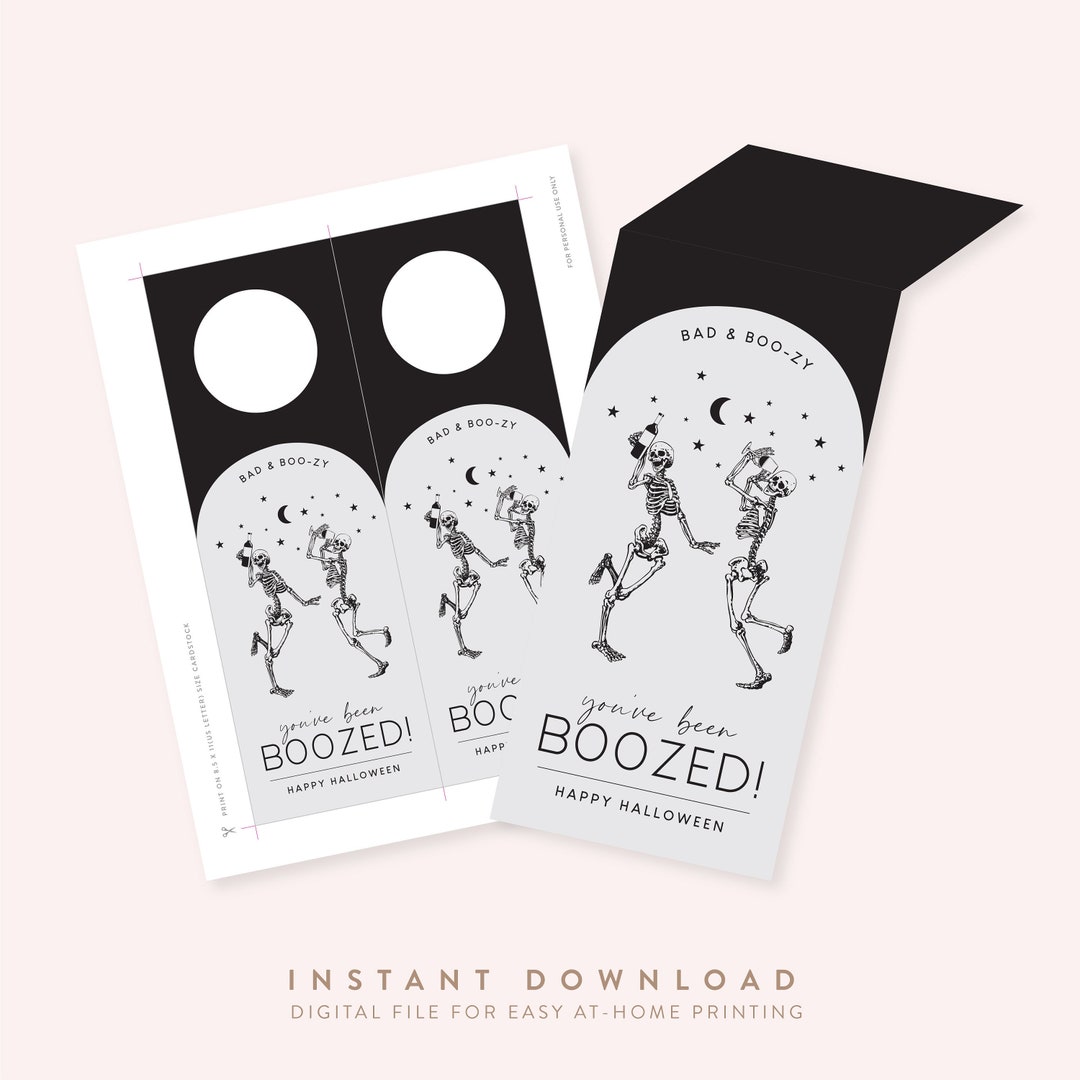 You've Been Boo-zed Printable Sheets, Printable Halloween Sheets ...