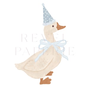 Aniversário de Ganso Bobo PNG Clipart | Ganso Bobo Azul - Download Instantâneo | Clipart de Aniversário de Ganso Bobo Azul, Menino | Download Digital
