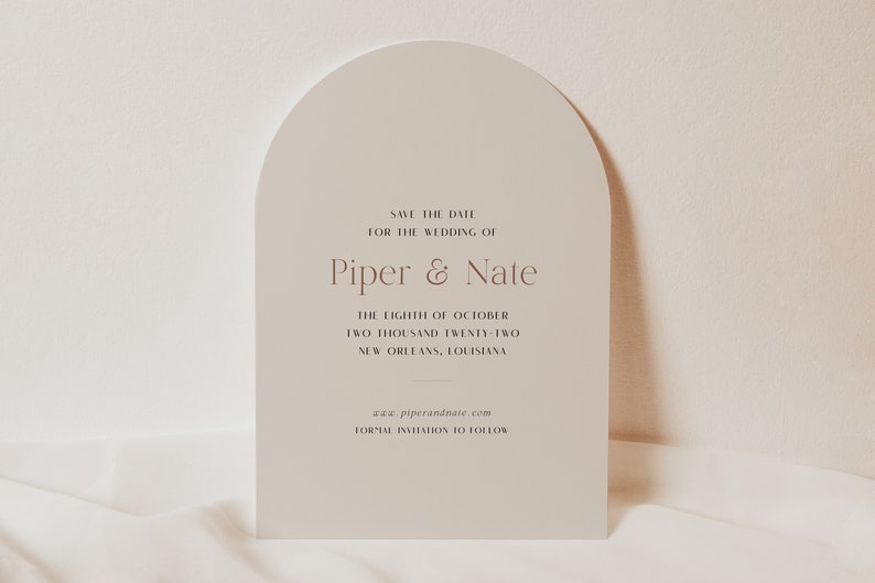 PIPER Arch Save the Date Cards Printed Save the Dates with Envelopes image 3