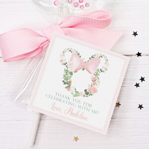 PRINTED Oh Twodles Favor Tag | Minnie Mouse Birthday Favor Tag, 2.75&quot; Square Tags, Printed Tags