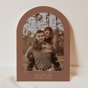 PIPER | Arch Save the Date Cards | Printed Save the Dates with Envelopes