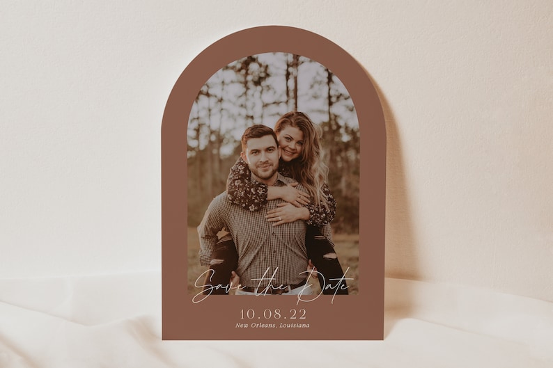 PIPER Arch Save the Date Cards Printed Save the Dates with Envelopes image 1