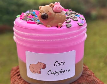 Cute Capybara - Butter/Glossy Slime