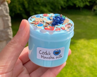 Cookie Monster Milk - Glossy Slime