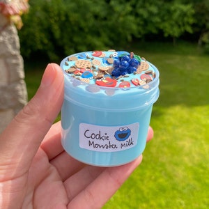 Cookie Monster Milk - Glossy Slime