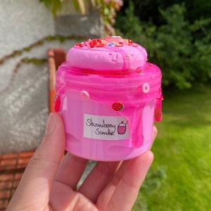 Strawberry Sundae - DIY Clay Slime