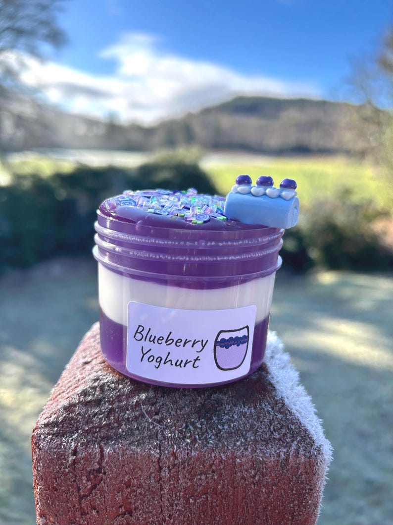 Blueberry Yoghurt - Glossy/Clear Slime image 1