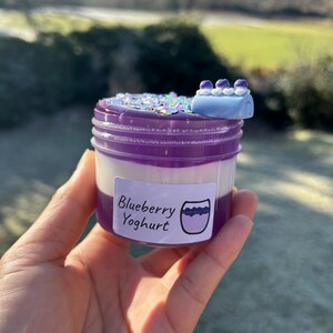 Blueberry Yoghurt - Glossy/Clear Slime image 2