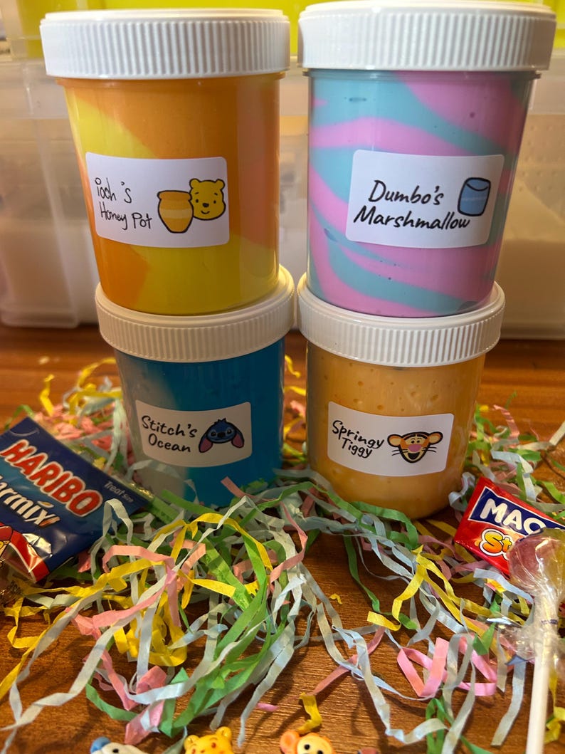 Disney Slime Bundle - Cloud, Butter, Crunchy and Clear Slimes image 3